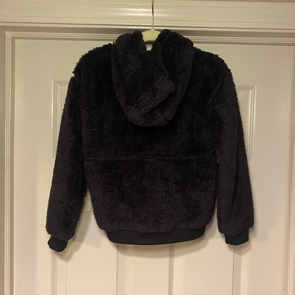 NWT The North Face Girls Suave Oso Full Zip Hooded Jacket in Black - Picture 10 of 10